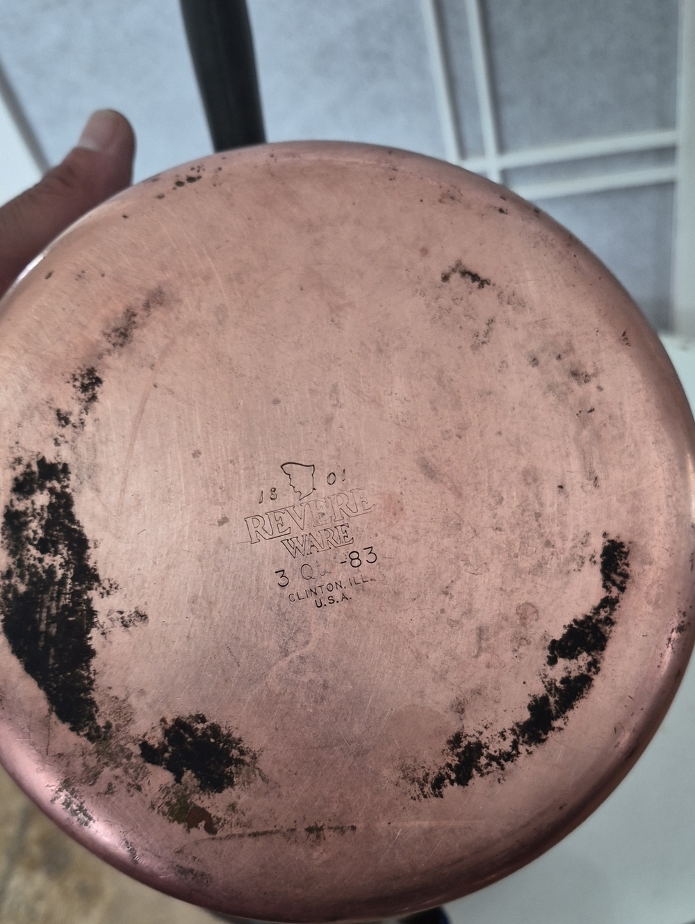 COPY - COPY - Vintage Revere Ware 3 Qt Copper Bottom Pot and Steamer Set - Picture 7 of 8